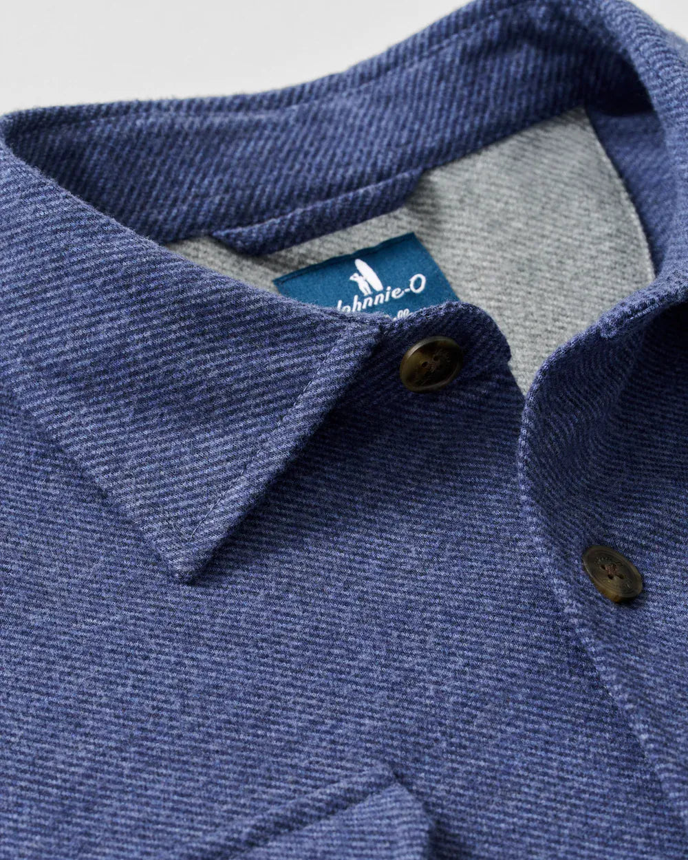 Johnnie-O Flannels & Overshirts Sequoia Twill Solid Lodge Shirt