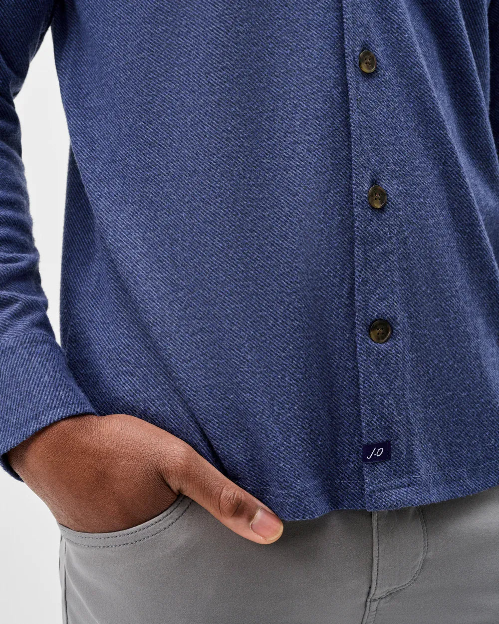 Johnnie-O Flannels & Overshirts Sequoia Twill Solid Lodge Shirt
