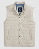 Johnnie O Outerwear Apo Quilted Button Up Vest - Tan