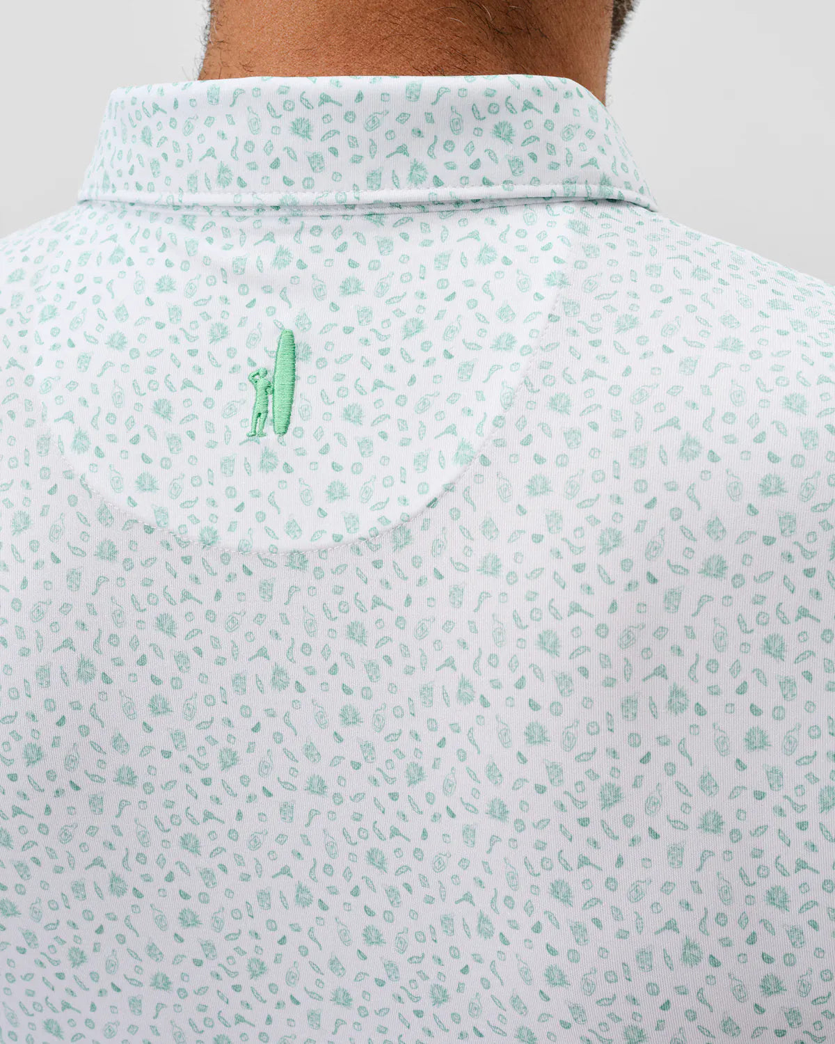 Johnnie-O Polos Barbacoa Performance Jersey Polo in Cilantro
