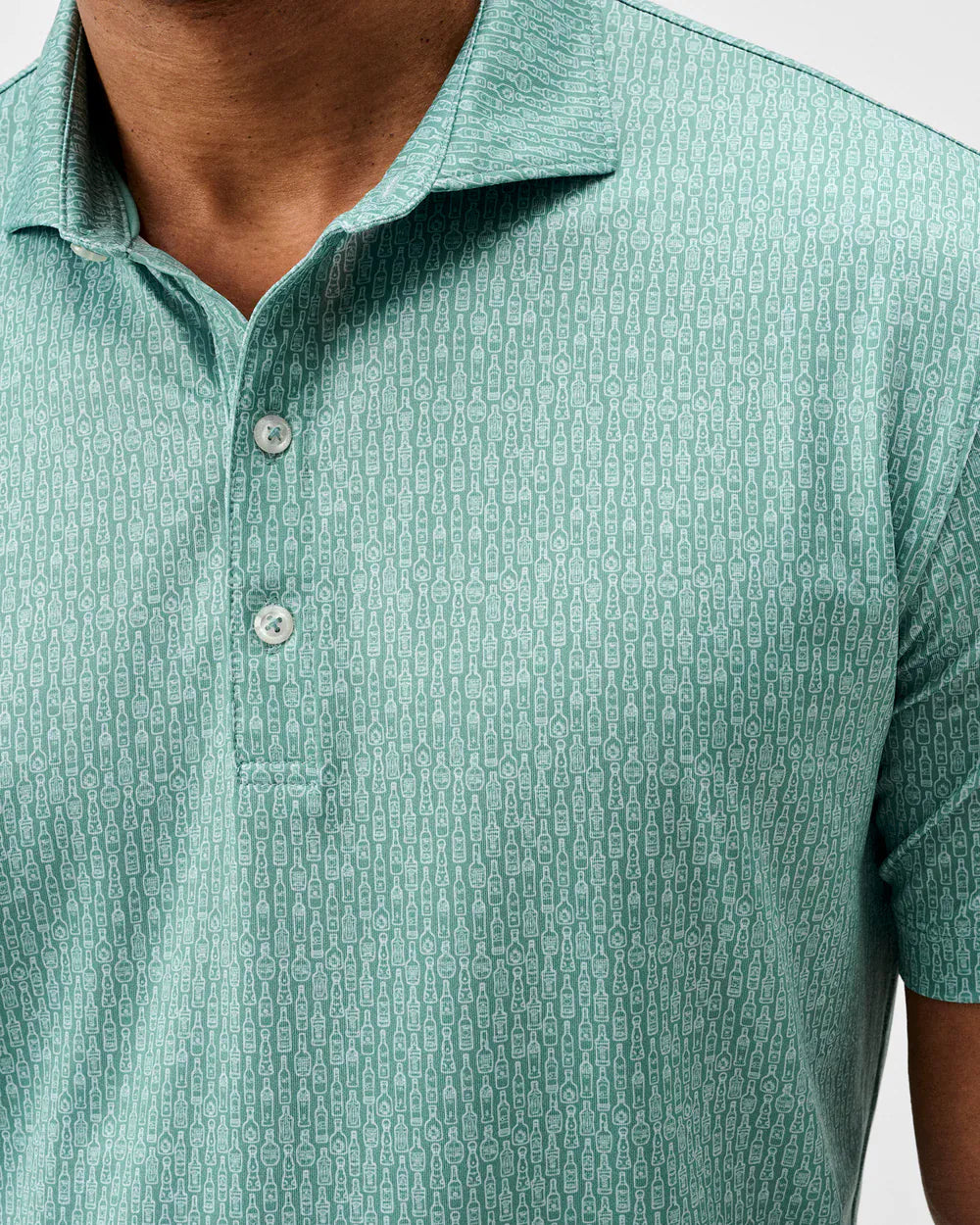 Johnnie-O Polos Bars Open Performance Jersey Polo