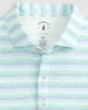 Johnnie O Polos Barton Striped Top Shelf Performance Polo - Lake