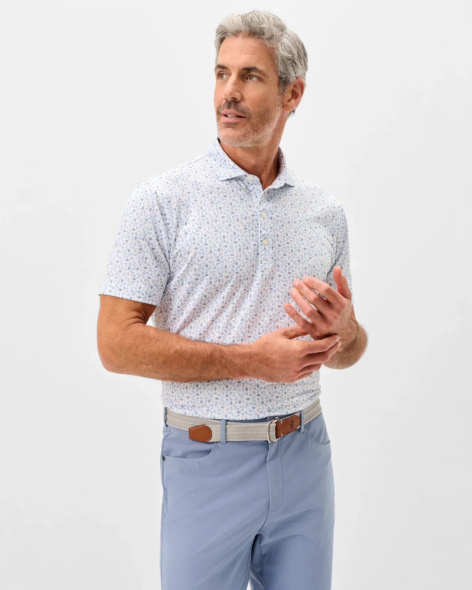 Johnnie-O Polos Cabana Bar Performance Jersey Polo