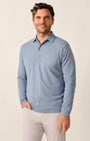 Johnnie-O Polos Cloudburst / S Long Sleeve Original 4-Button Polo - Coastal Wash