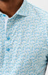 Johnnie-O Polos Cocktail Time Performance Mesh Polo in Dolphin