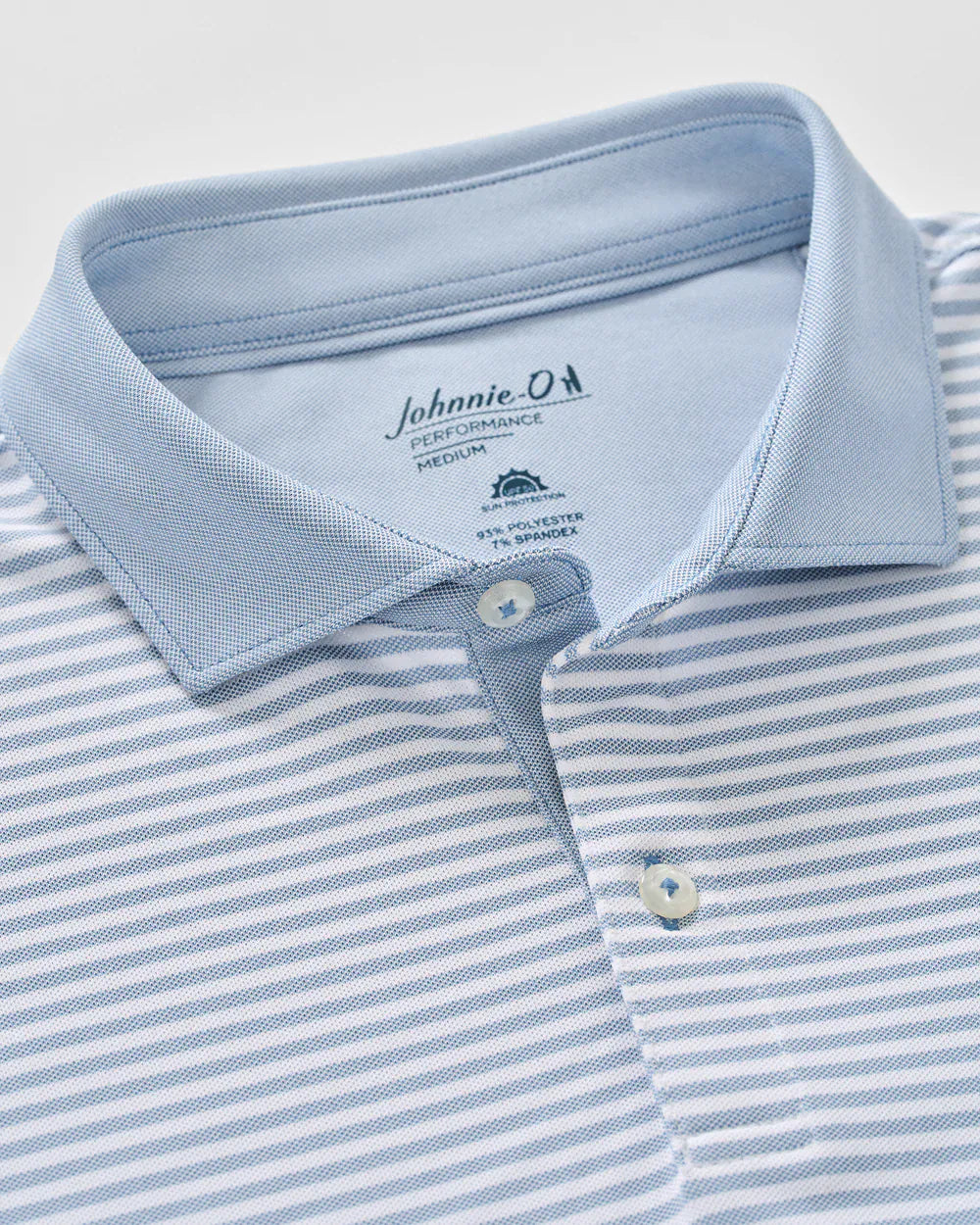 Johnnie-O Polos Cruz Solid Collar Performance Mesh Polo
