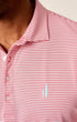 Johnnie-O Polos Dru Performance Mesh Polo in Azalea