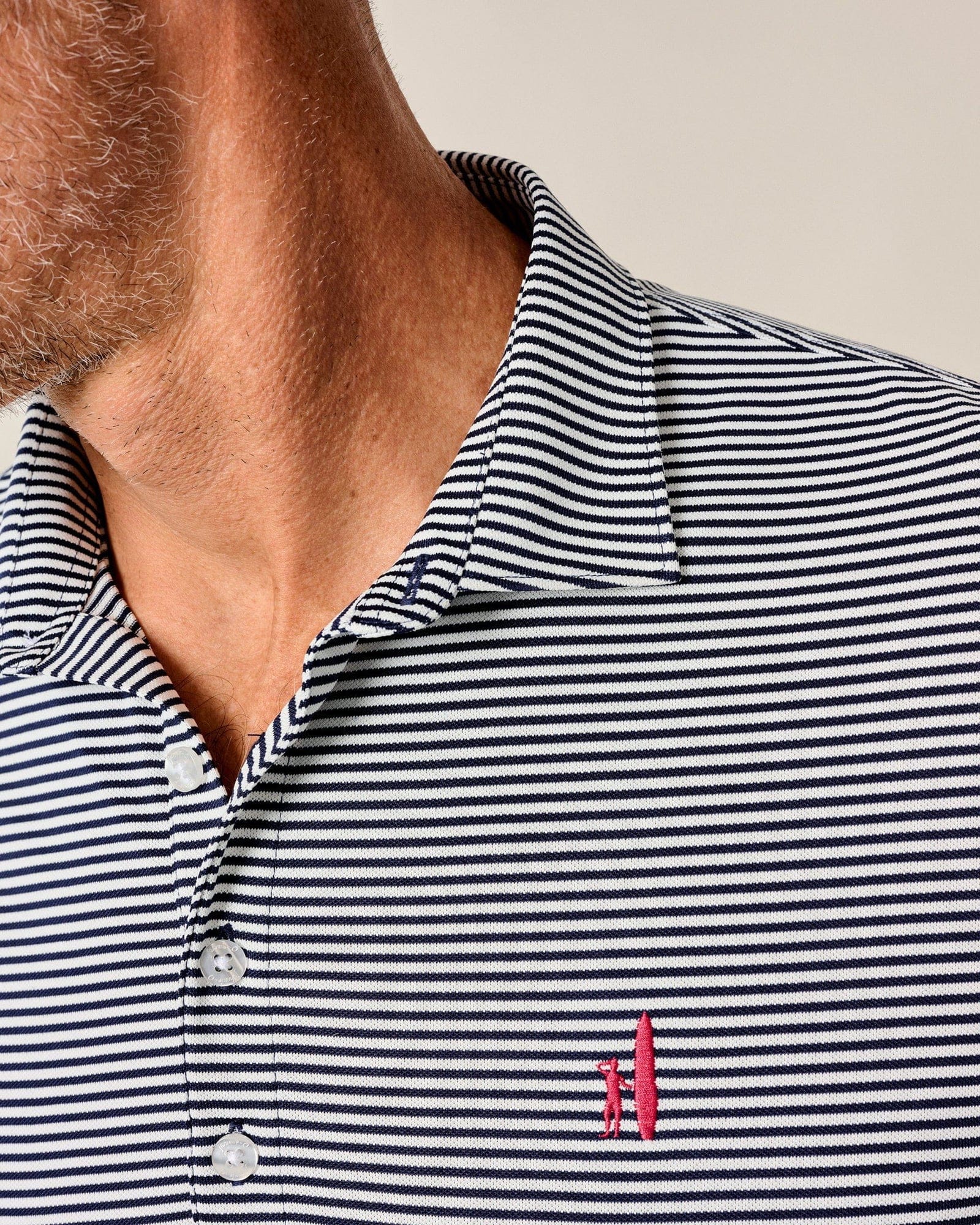 Johnnie-O Polos Dru Performance Mesh Polo in Navy