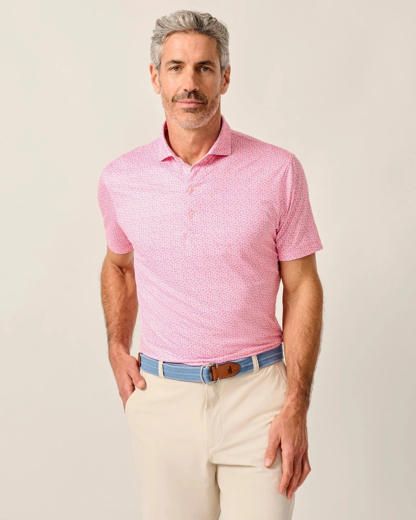 Johnnie-O Polos Featherweight Performance Polo - Four Leaf