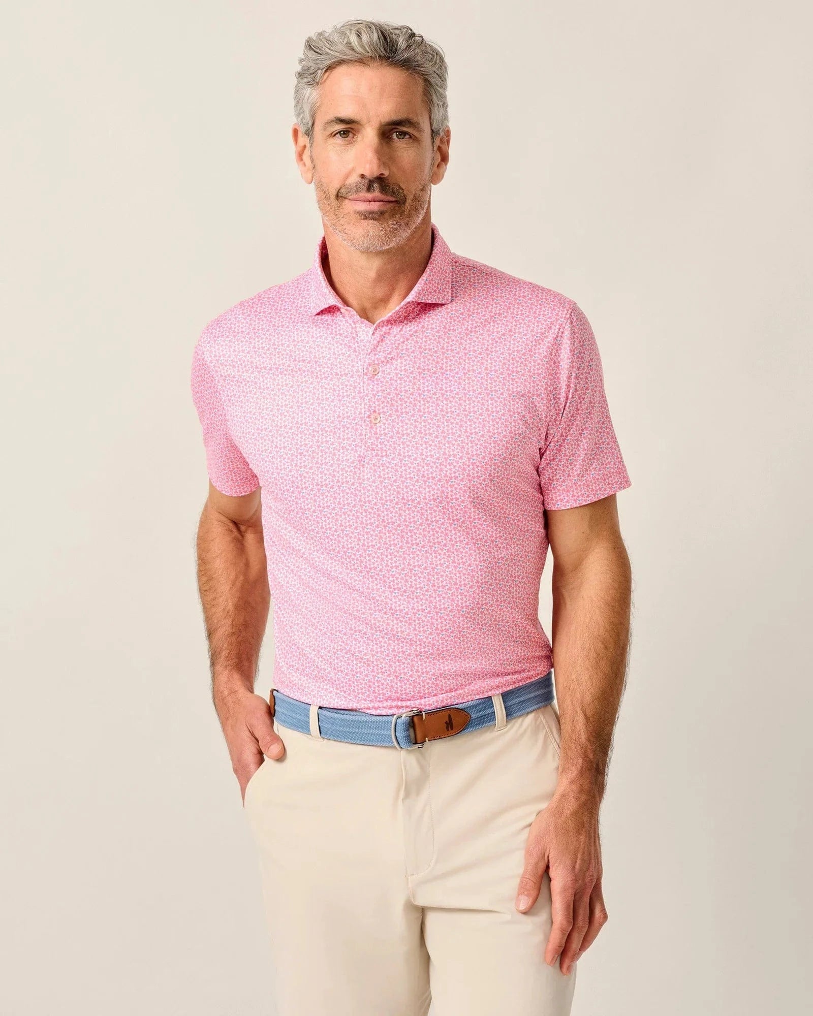 Johnnie-O Polos Featherweight Performance Polo - Four Leaf