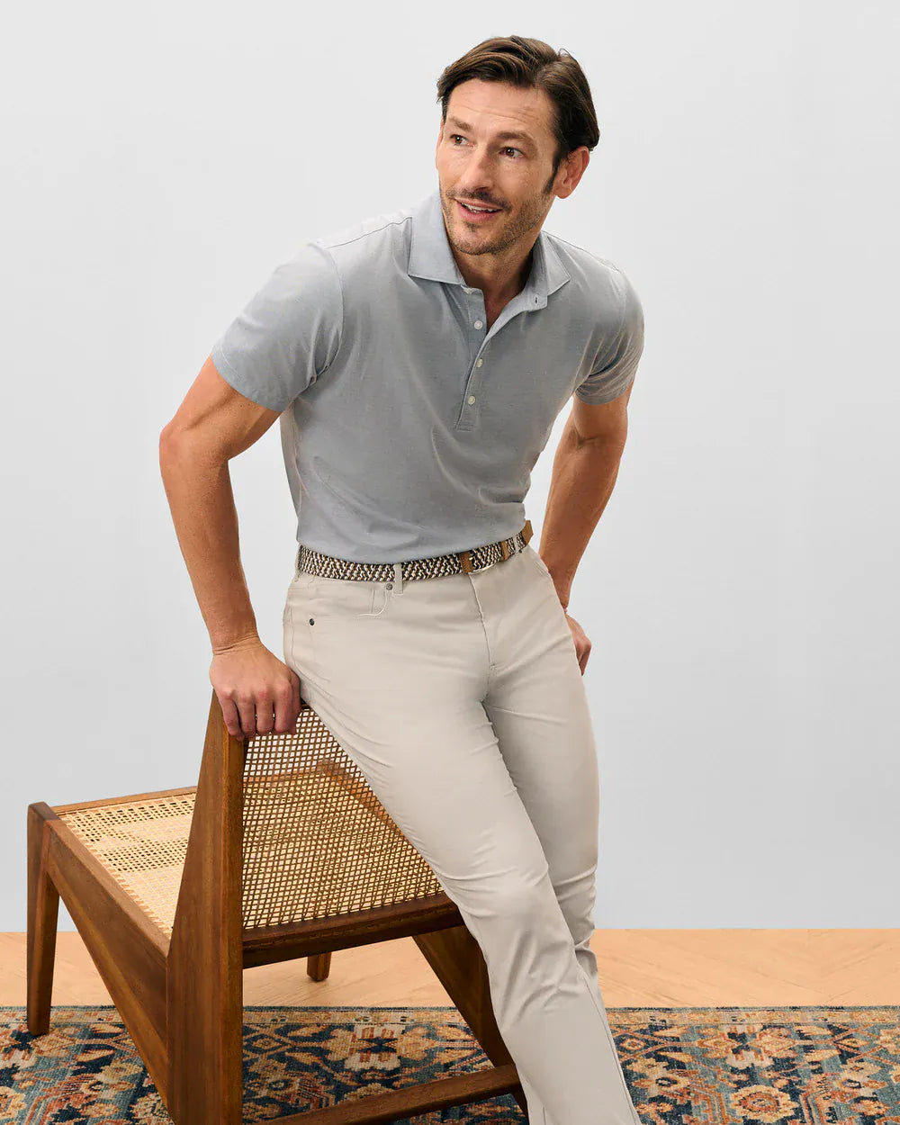 Johnnie-O Polos Fine Pique Knit 4-Button Polo