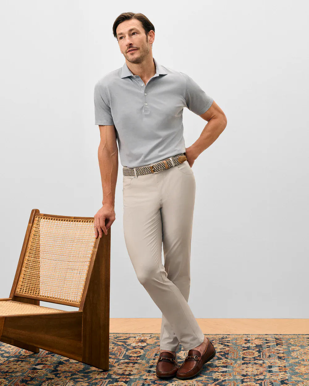 Johnnie-O Polos Fine Pique Knit 4-Button Polo