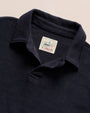 Johnnie O Polos Frankie French Terry Johnny Collar Polo - Navy
