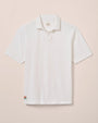 Johnnie O Polos Frankie French Terry Johnny Collar Polo - White