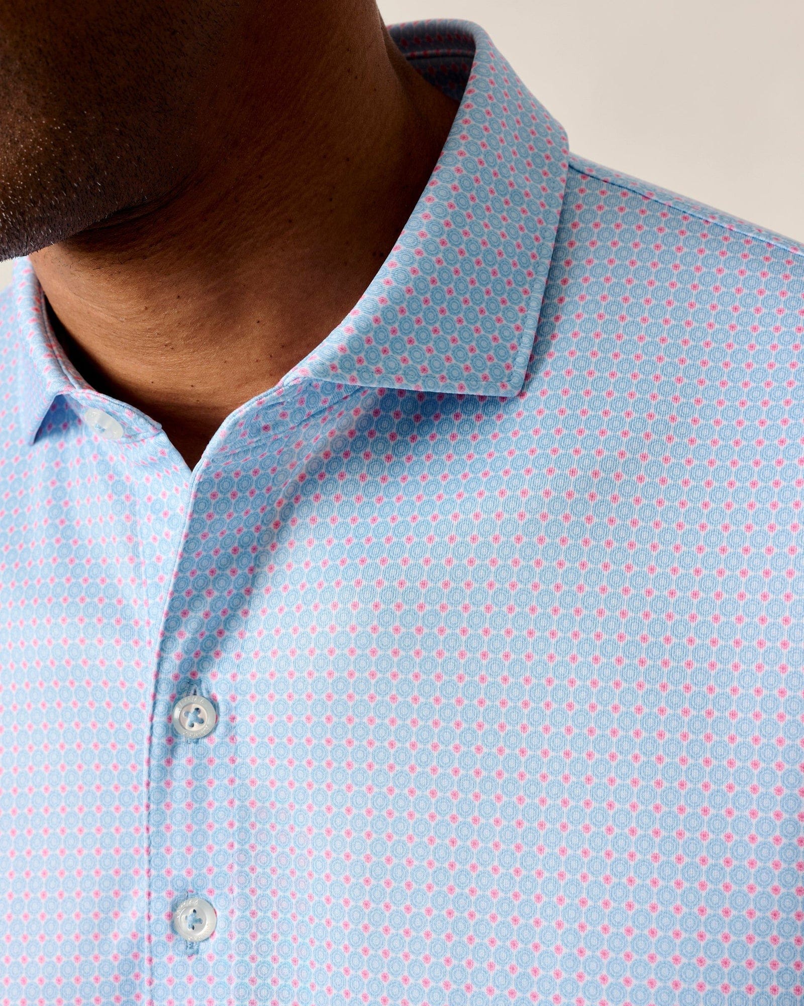 Johnnie-O Polos Julio Performance Jersey Polo in Maliblu