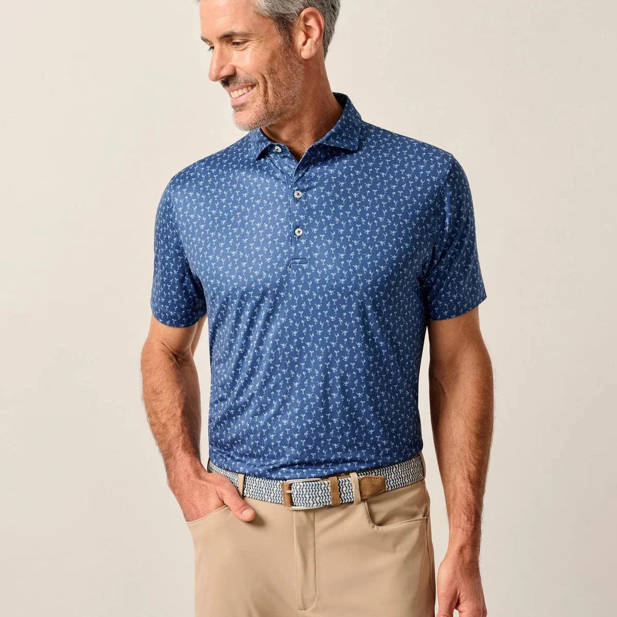 Johnnie-O Polos LAKE / M Featherweight Performance Polo - Pin Up