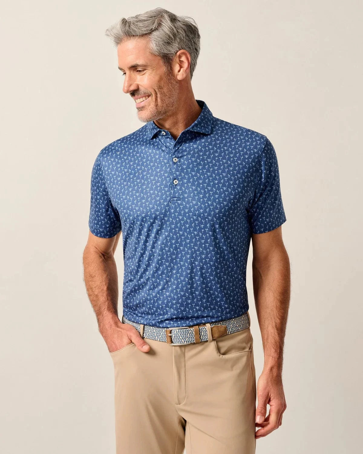 Johnnie-O Polos LAKE / M Featherweight Performance Polo - Pin Up