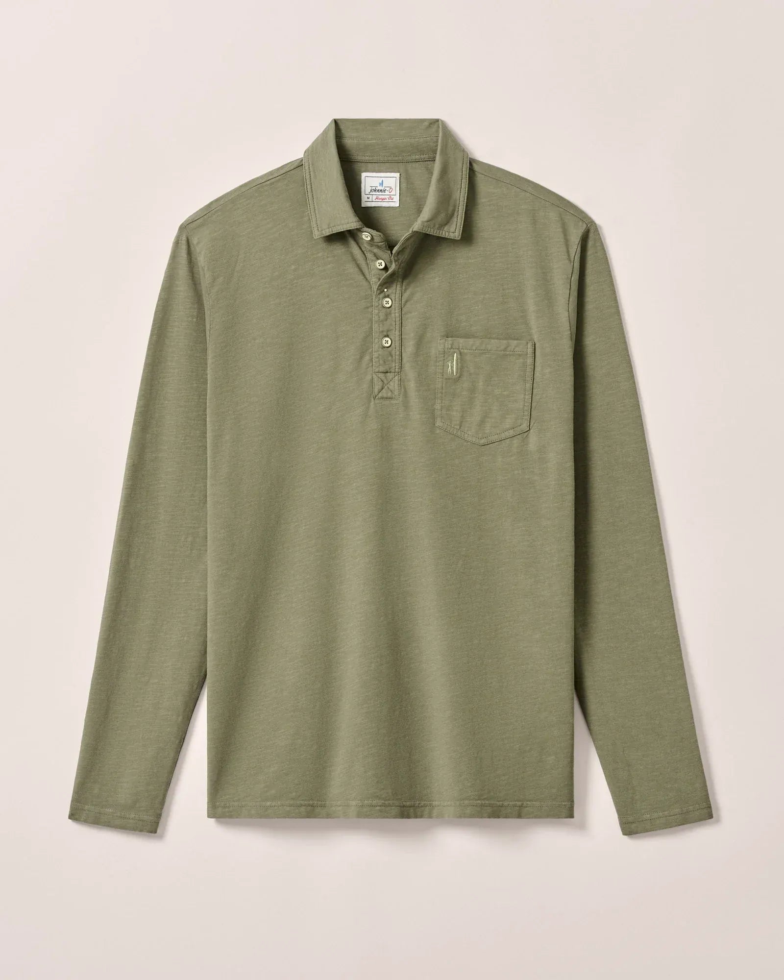Johnnie-O Polos Long Sleeve Original 4-Button Polo - Coastal Wash