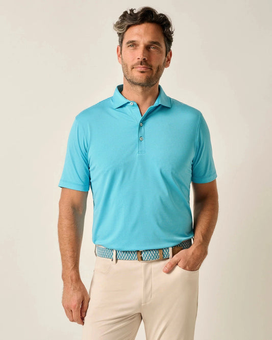 Johnnie O Polos Lyndonn Stripe Jersey Polo - Majorca and Tarpon