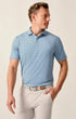 Johnnie-O Polos Lyndonn Stripe Performance Jersey Polo in Kona Lake