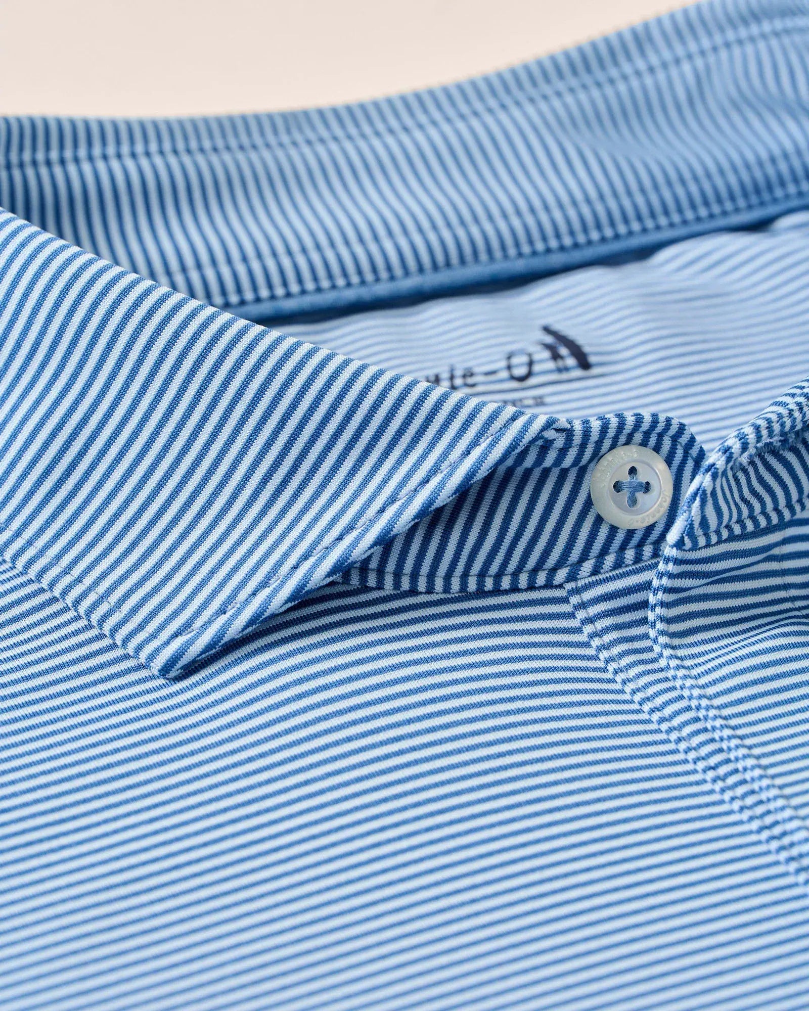 Johnnie-O Polos Lyndonn Stripe Performance Jersey Polo in Kona Lake