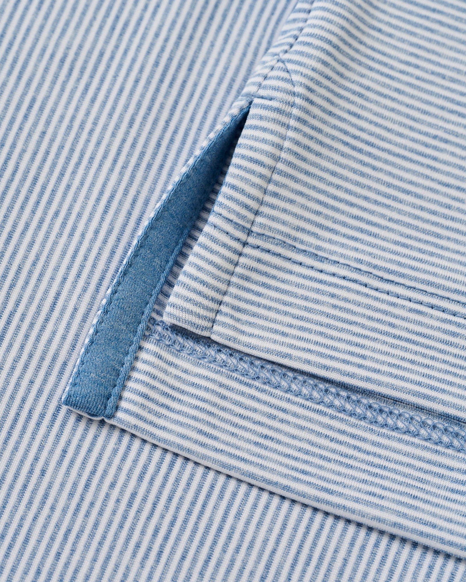 Johnnie-O Polos Lyndonn Stripe Performance Jersey Polo in Tide