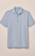 Johnnie-O Polos Lyndonn Stripe Performance Jersey Polo in Tide