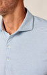 Johnnie-O Polos Lyndonn Stripe Performance Jersey Polo in Tide