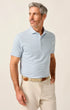 Johnnie-O Polos Lyndonn Stripe Performance Jersey Polo in Tide