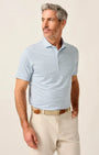 Johnnie-O Polos Lyndonn Stripe Performance Jersey Polo in Tide