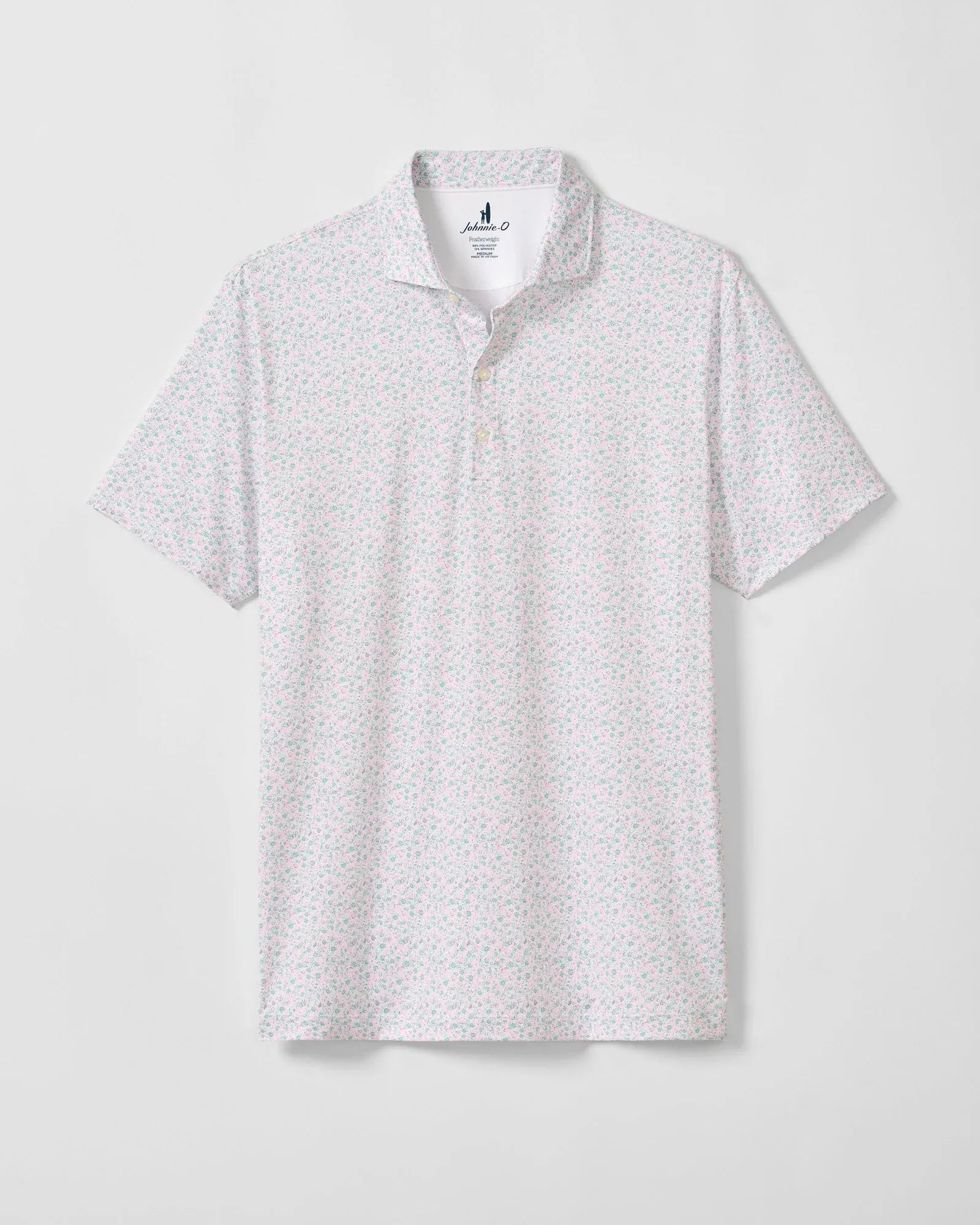 Johnnie-O Polos Marietta Performance Featherweight Polo in Cilantro