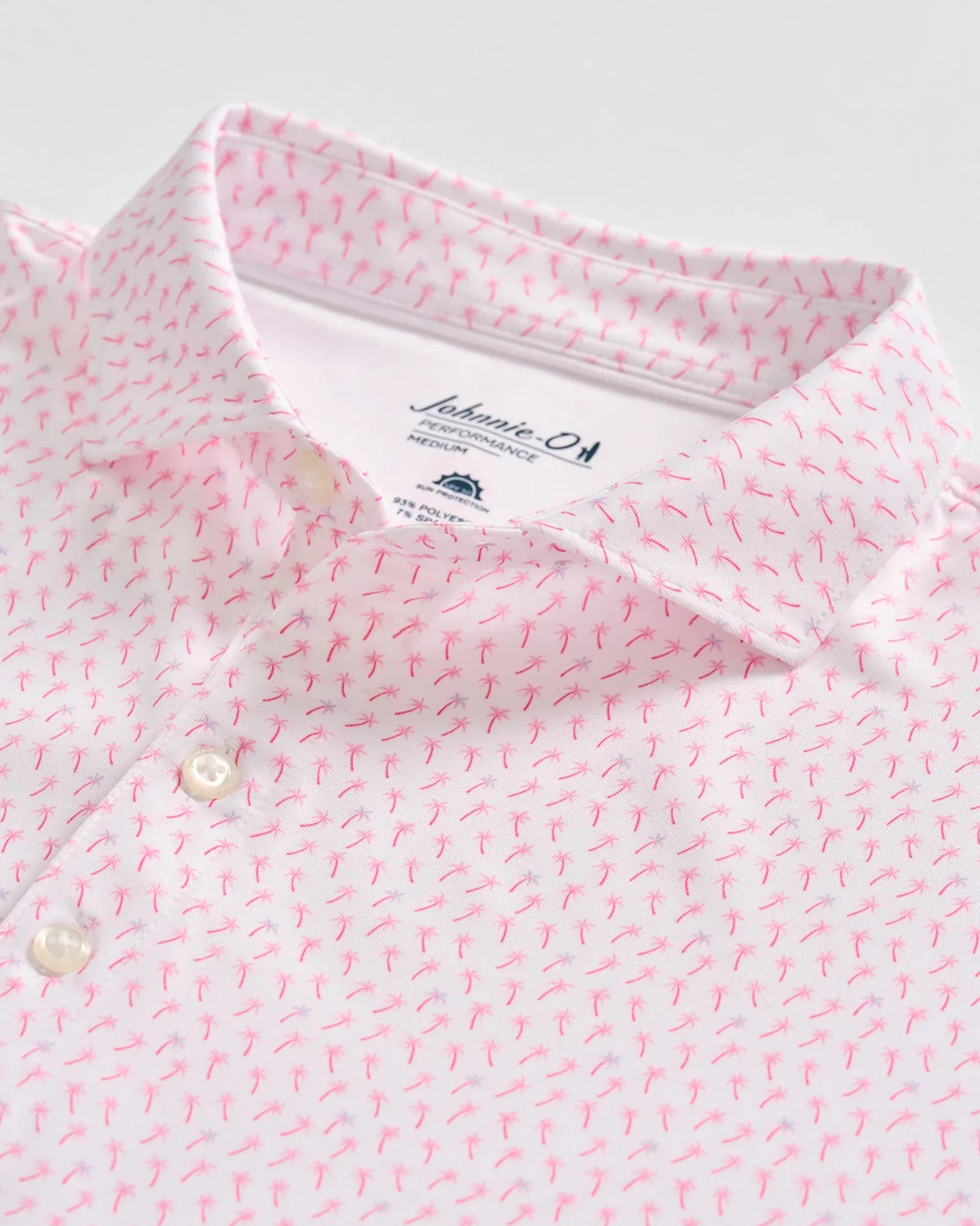 Johnnie-O Polos Marina Performance Jersey Polo in Punch