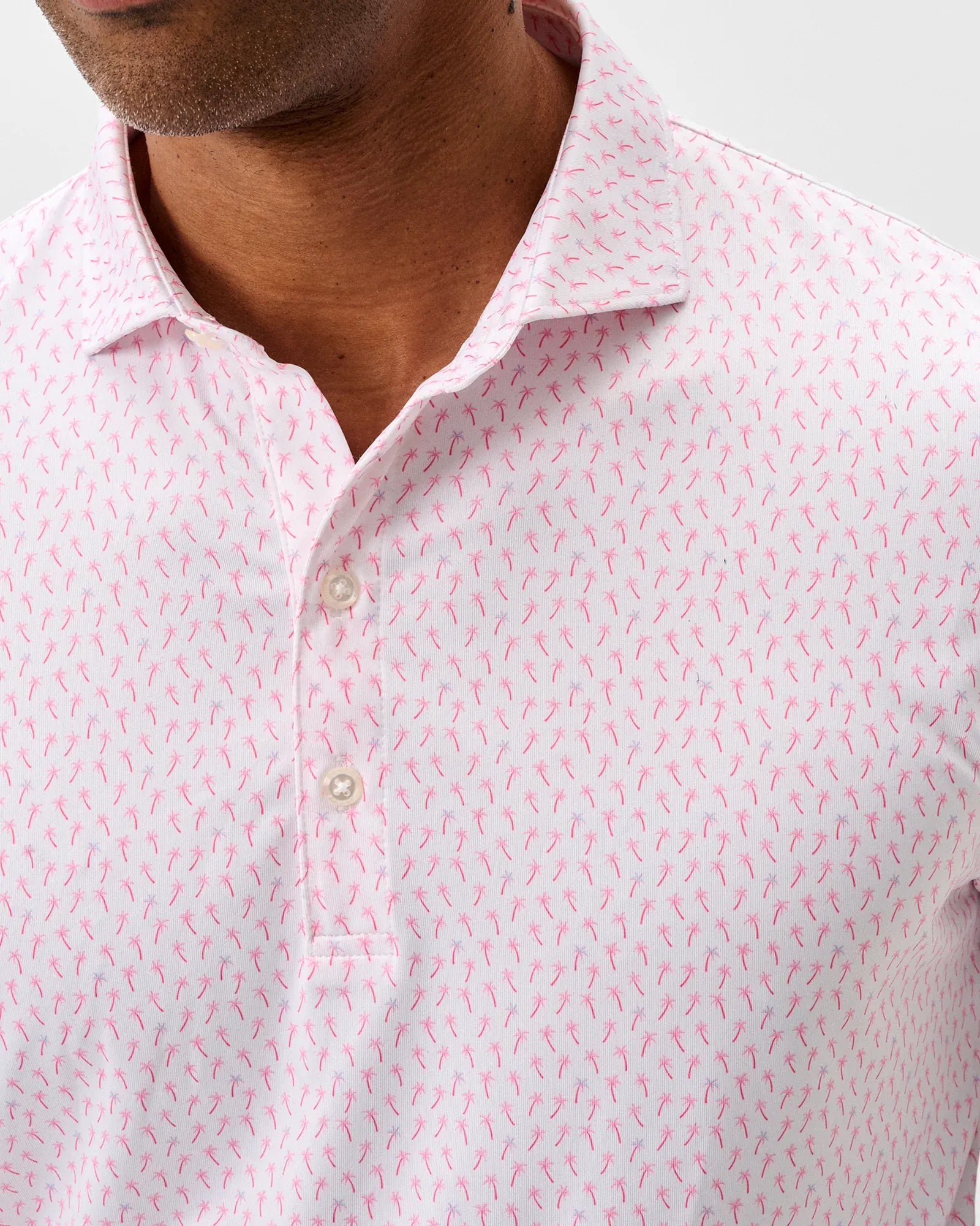 Johnnie-O Polos Marina Performance Jersey Polo in Punch