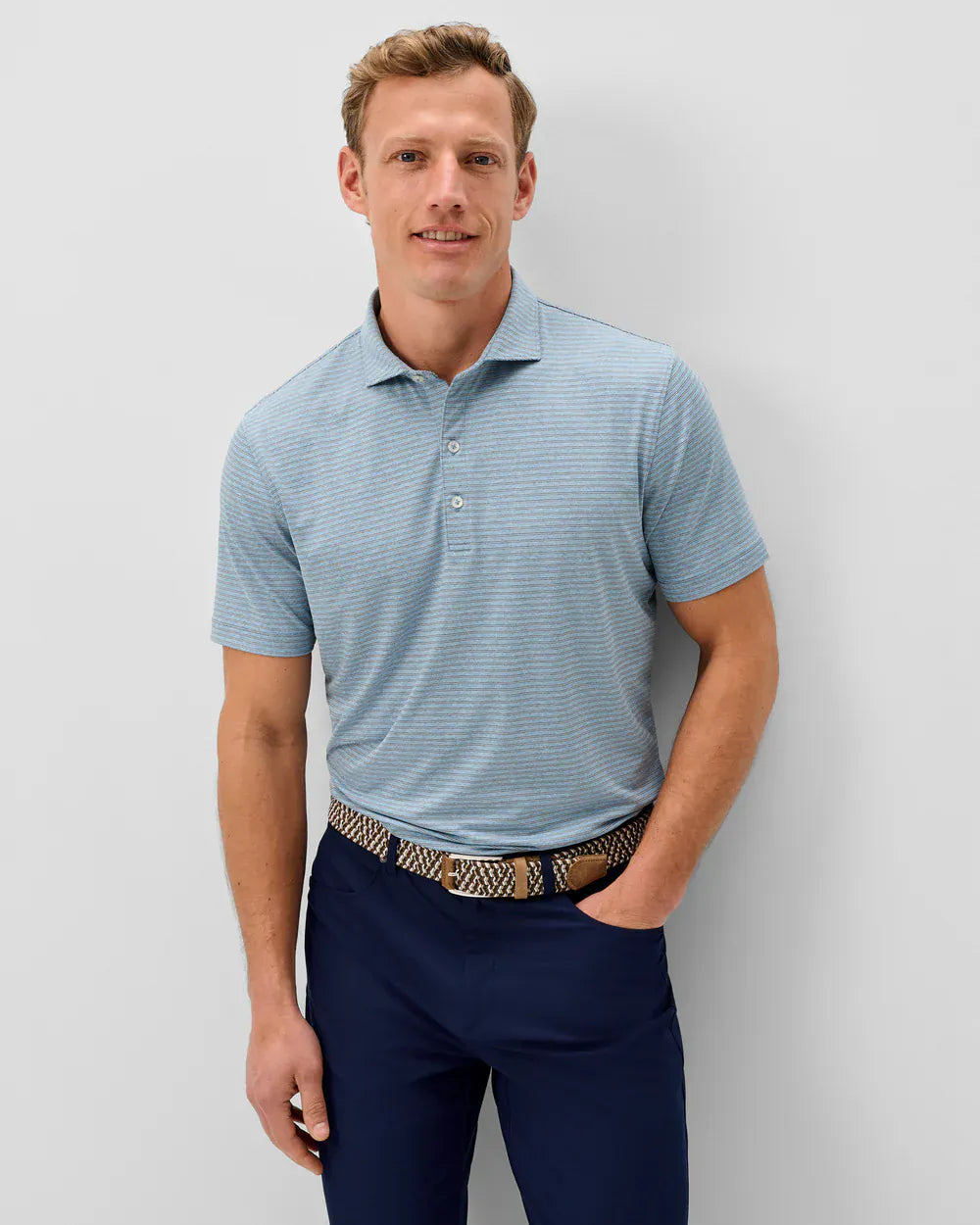 Johnnie-O Polos Michael Stripe Performance Jersey Polo