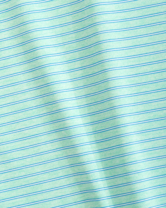 Johnnie O Polos Michael Striped Jersey Performance Polo- Jungle