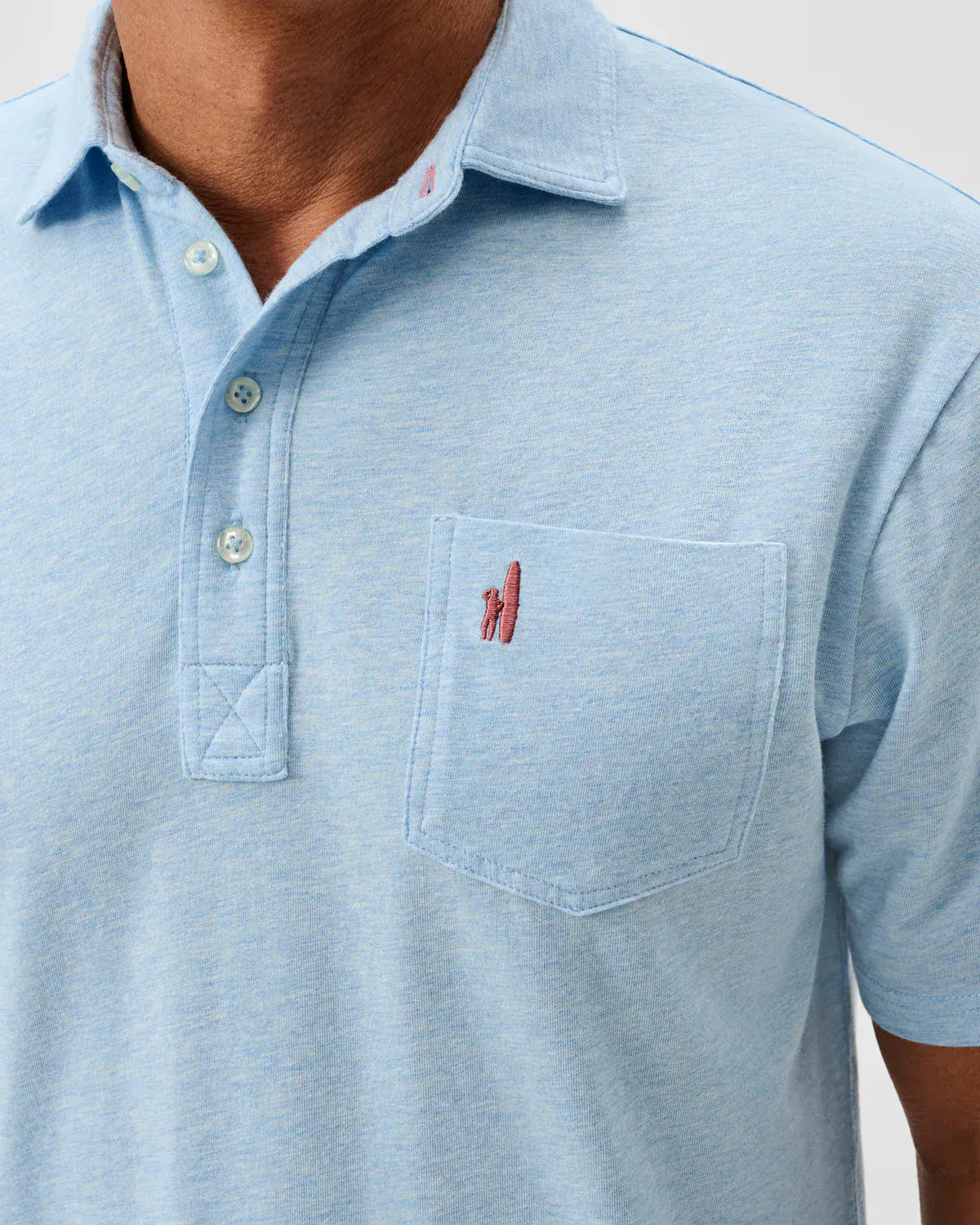 Johnnie-O Polos Original 4-Button Polo in Cloud Blue