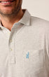 Johnnie-O Polos Original 4-Button Polo in Heather Grey