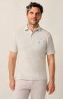 Johnnie-O Polos Original 4-Button Polo in Heather Grey