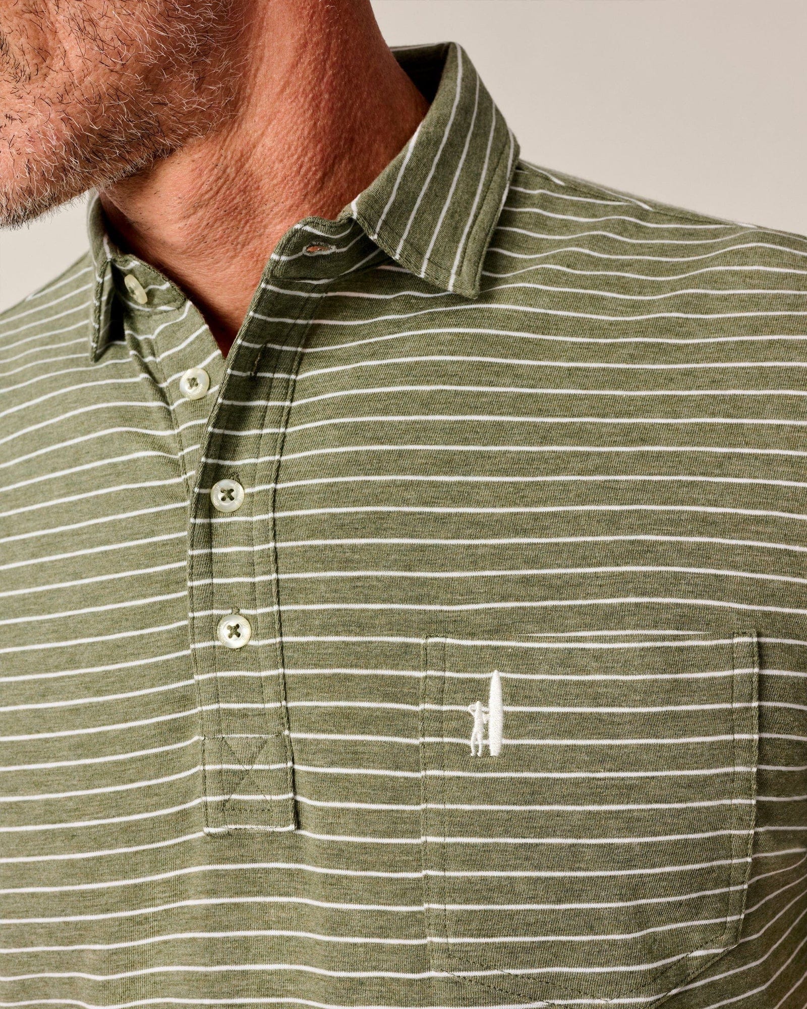 Johnnie-O Polos Original 4-Button Polo - Ryan Stripe
