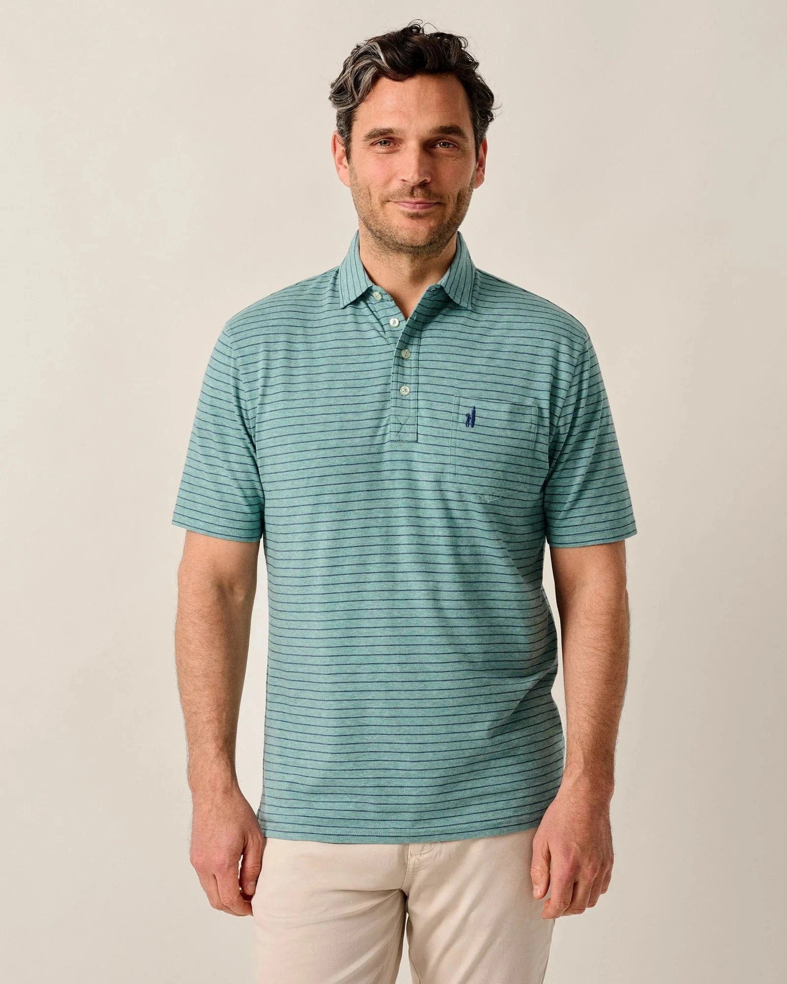 Johnnie-O Polos Original 4-Button Polo - Ryan Stripe
