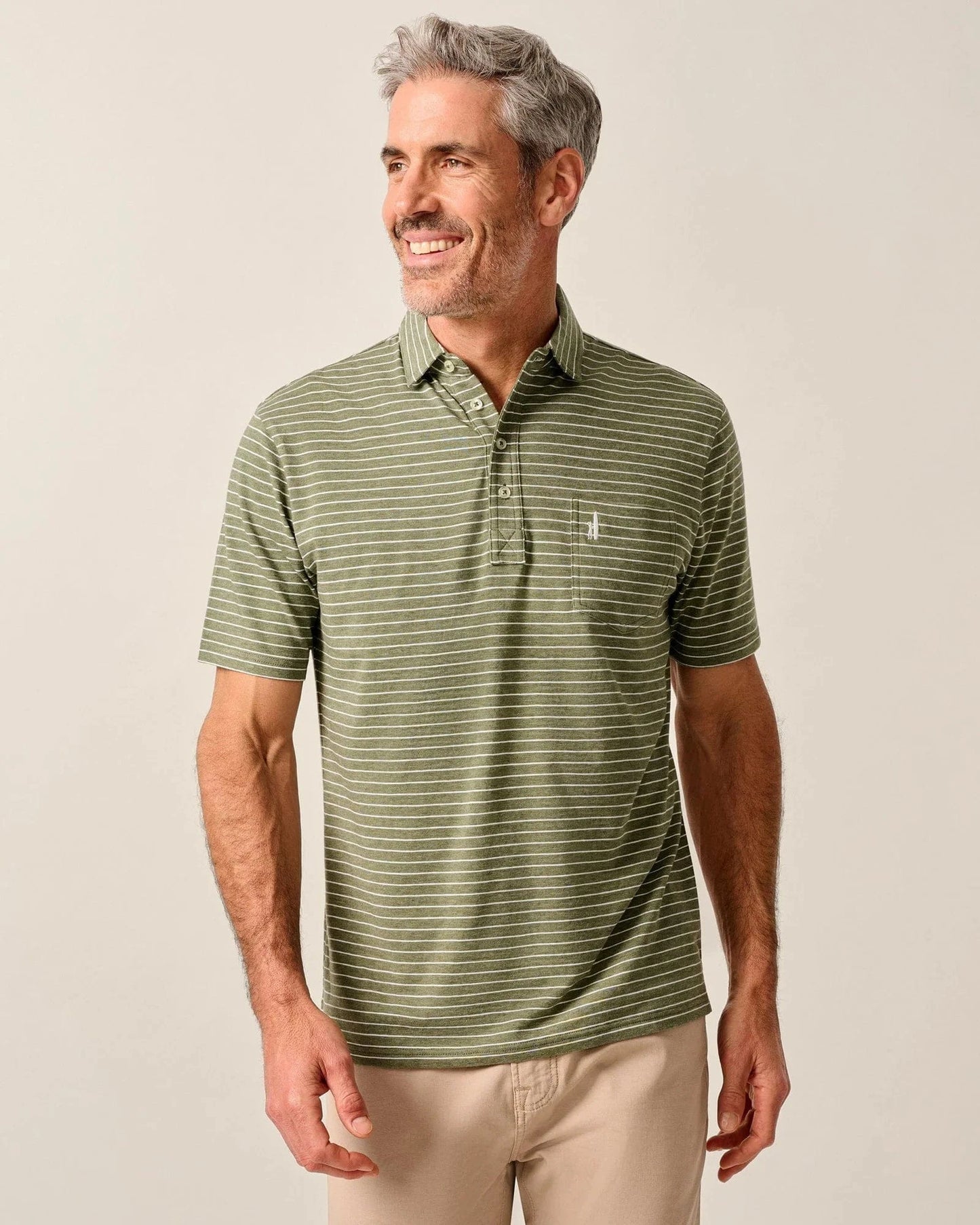 Johnnie-O Polos Original 4-Button Polo - Ryan Stripe