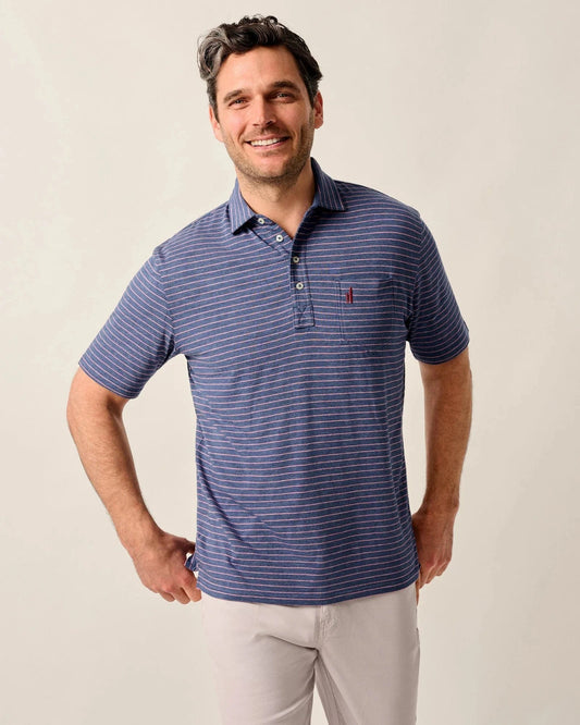 Johnnie-O Polos Original 4-Button Polo - Ryan Stripe
