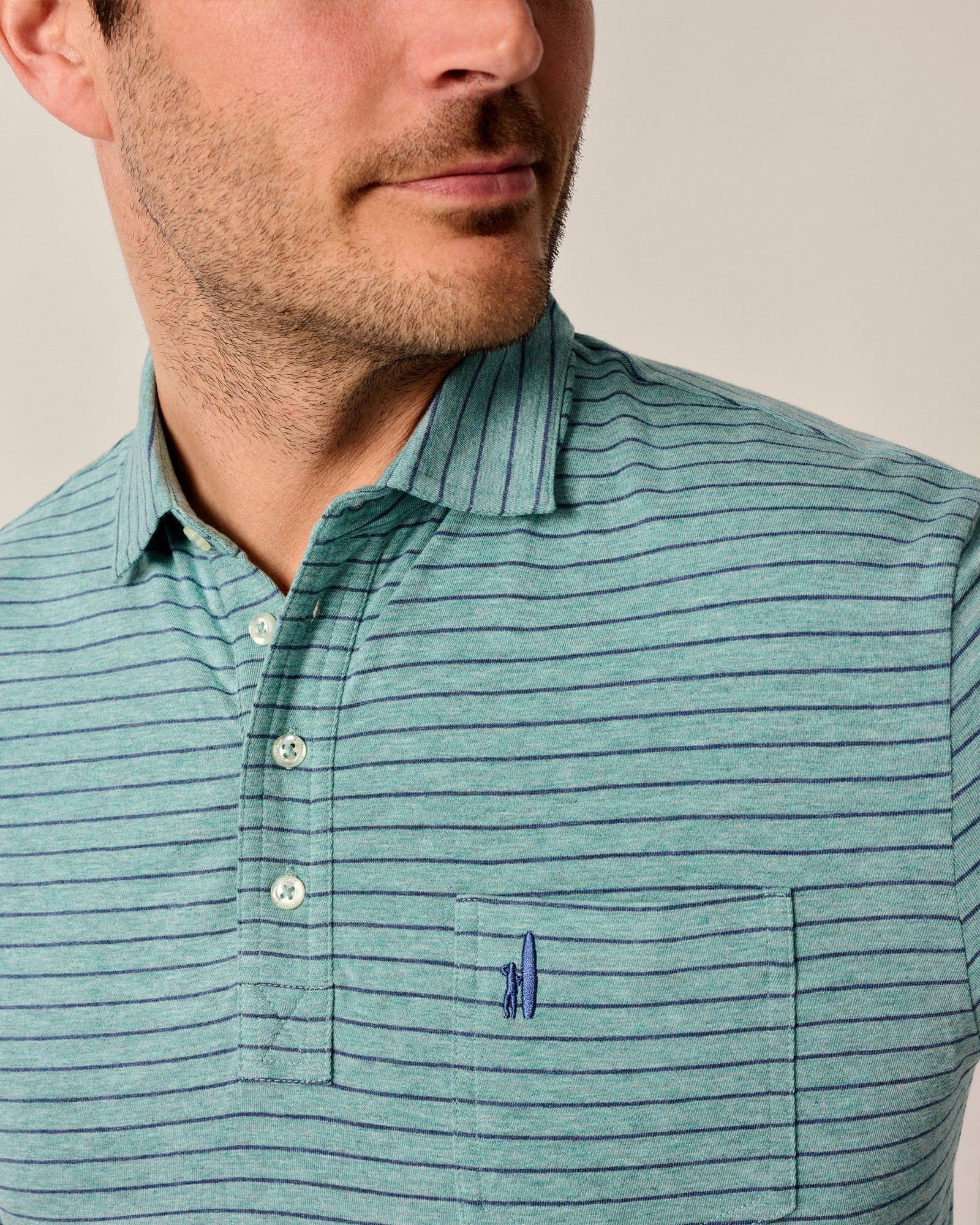 Johnnie-O Polos Original 4-Button Polo - Ryan Stripe