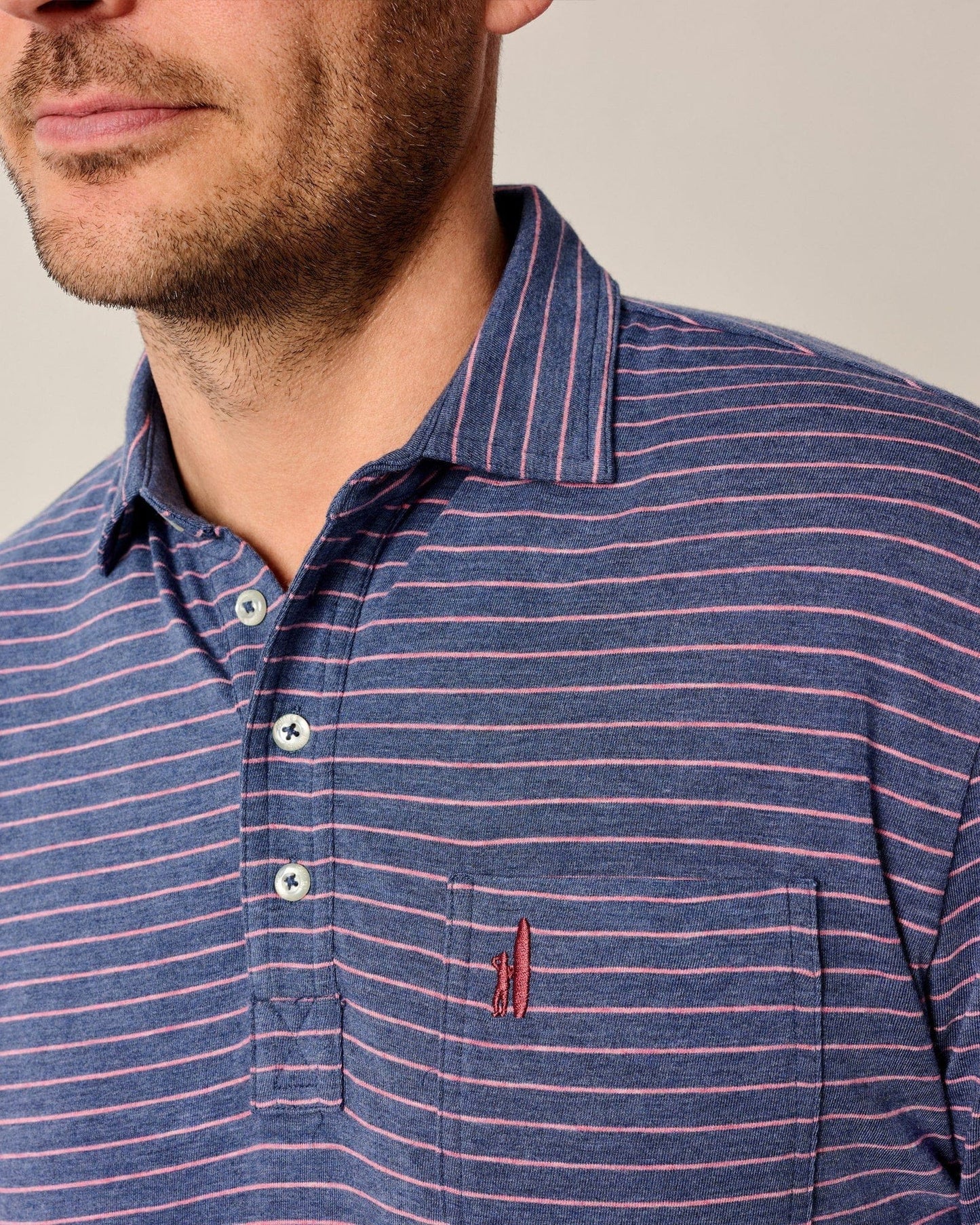 Johnnie-O Polos Original 4-Button Polo - Ryan Stripe