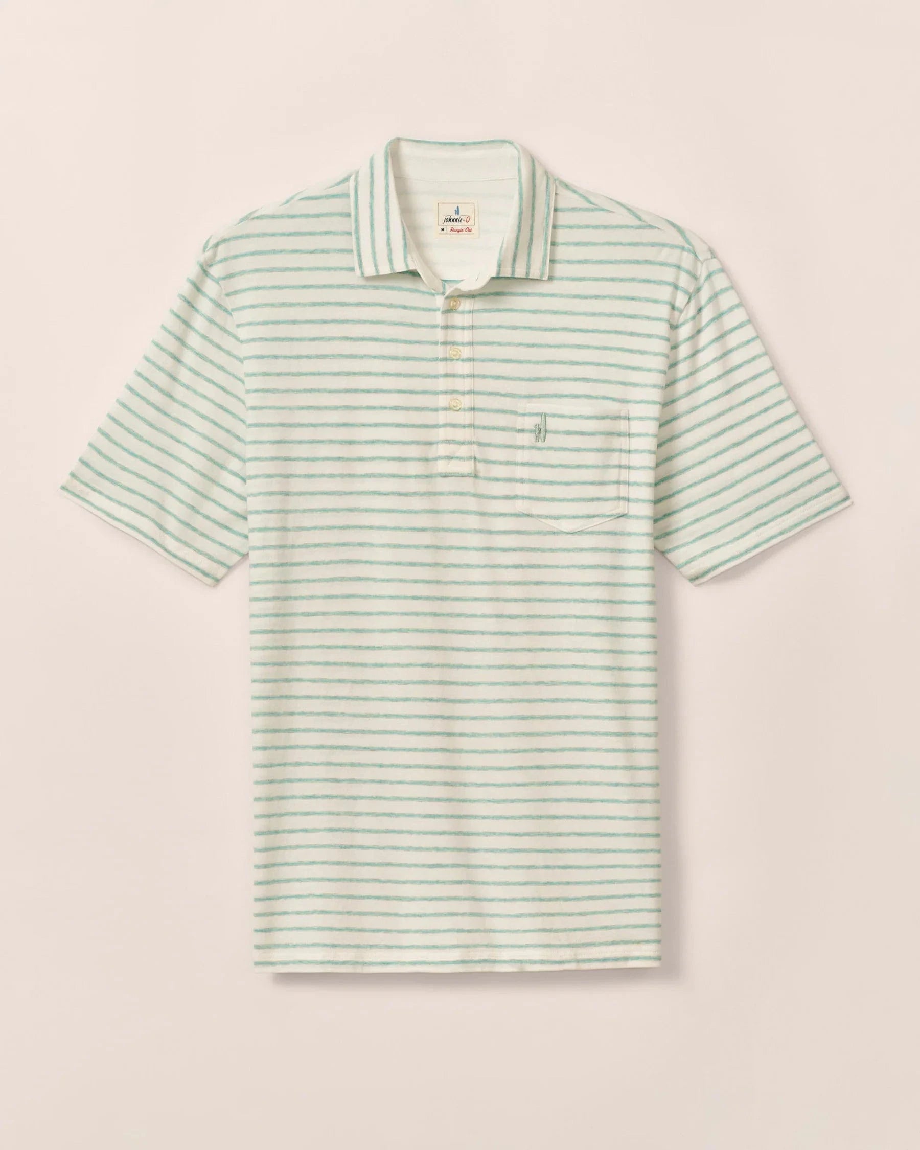 Johnnie O Polos Original Polo Matthis Stripe - White