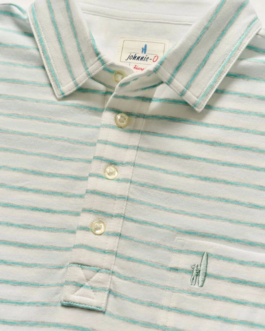Johnnie O Polos Original Polo Matthis Stripe - White