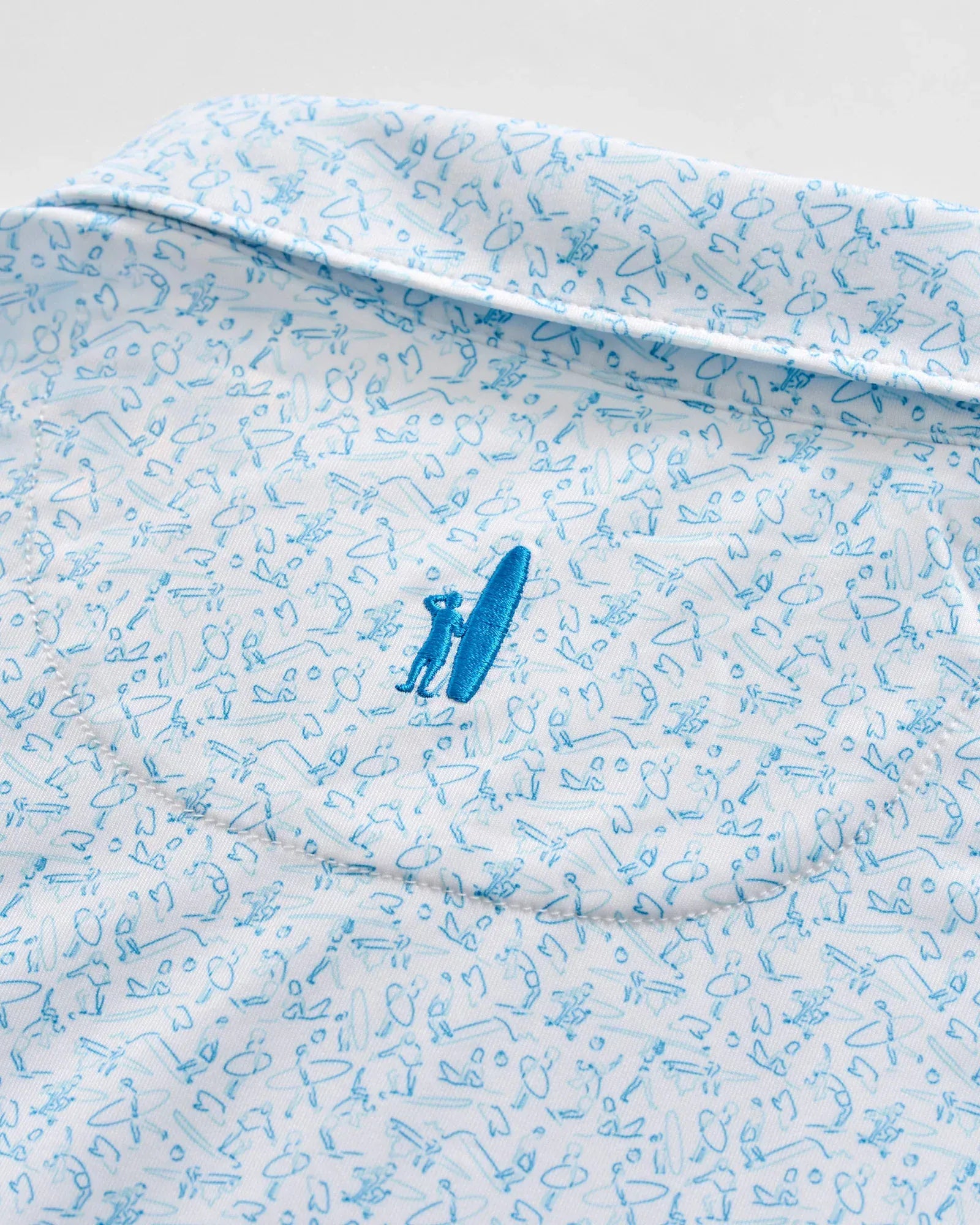 Johnnie-O Polos Performance Jersey Polo in Beach Break