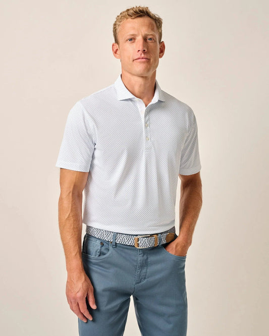 Johnnie O Polos Performance Mesh Polo - Cason Print