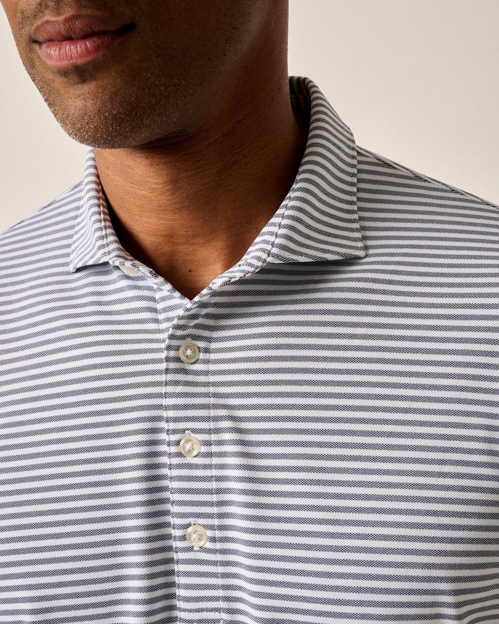 Johnnie-O Polos Performance Mesh Polo - Stetson Stripe