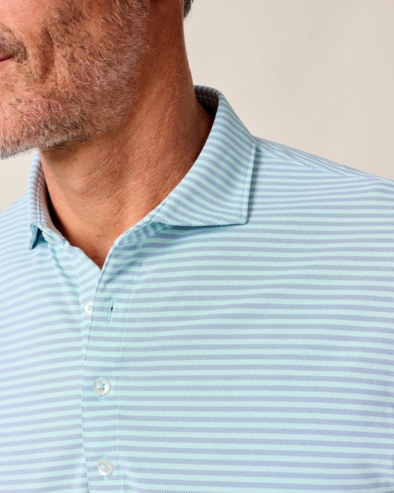 Johnnie-O Polos Performance Mesh Polo - Stetson Stripe